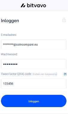 Bitvavo veilig inloggen