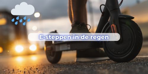 kan een elektrische step tegen regen