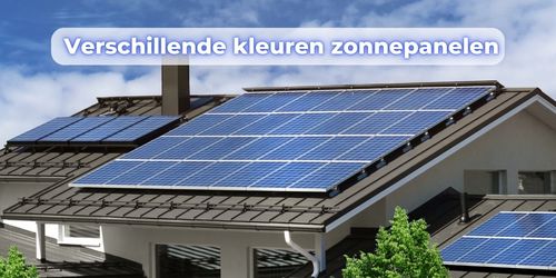 gekleurde zonnepanelen